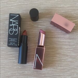 NARS Lipstick Set - Deep Red and Soft Pink